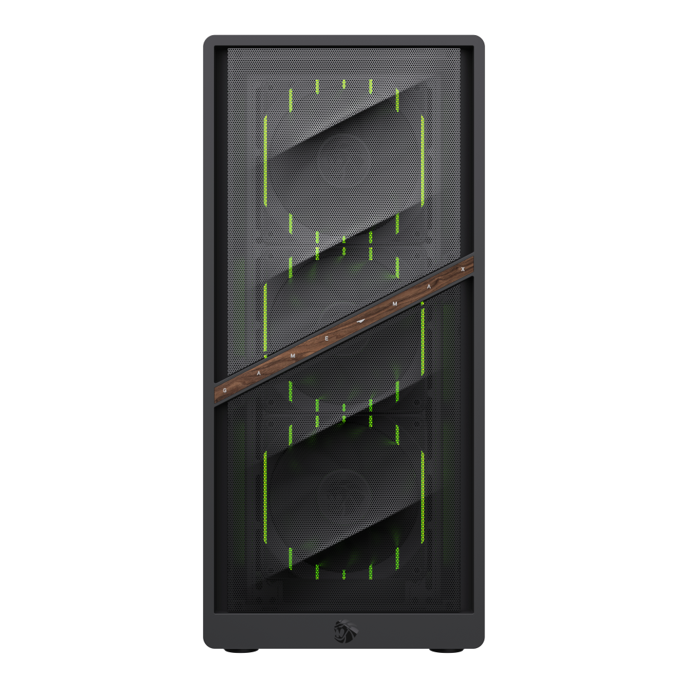 Datoru korpuss Gamemax Aeris 330 Mesh Mini-Tower Black (1117-3709R0001) - foto 2