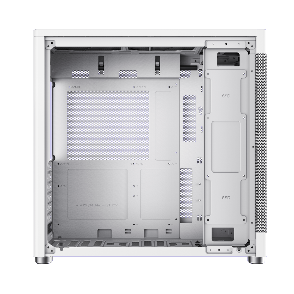 Datoru korpuss Gamemax Mesh Box Pro Midi-Tower White (1125-2001R0068) - foto 4