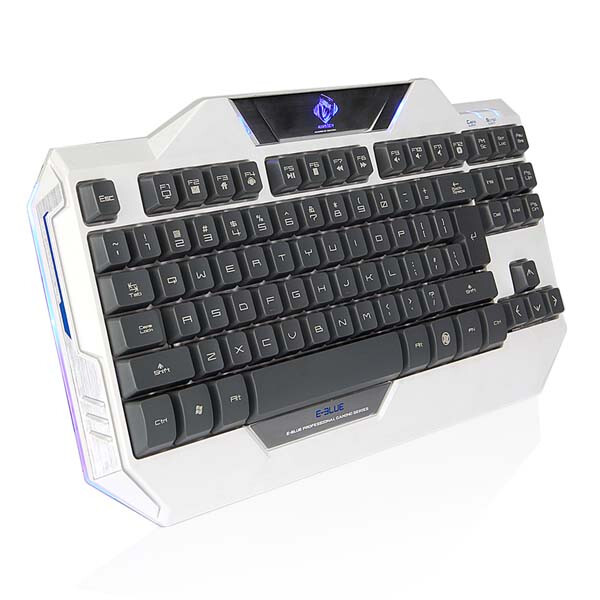 Tastatūra + pele E-blue Auroza keyboard white (EKM811WHUS-IU) - foto 3