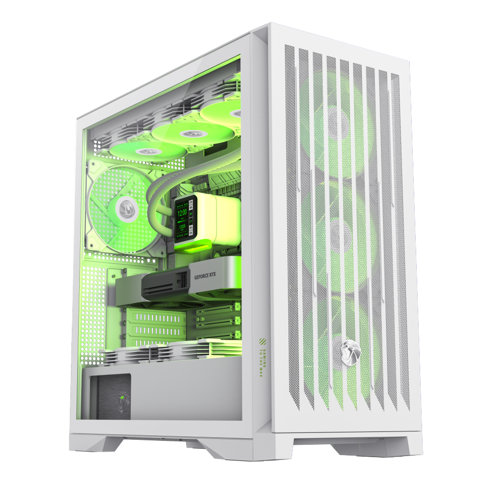 Datoru korpuss Gamemax Leader 2 Midi-Tower White (9101-0900R0002)