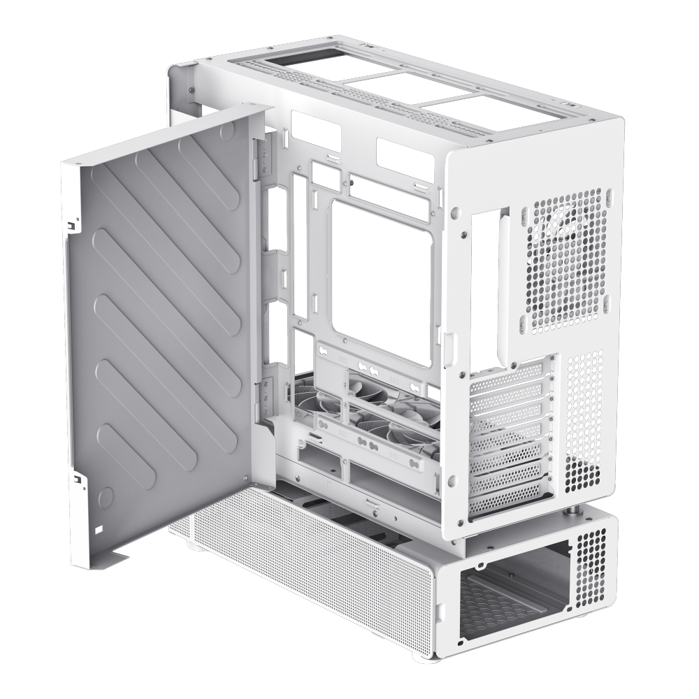 Datoru korpuss Gamemax N90 Midi-Tower White (1118-3090R0001) - foto 7