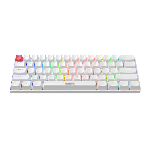 Tastatūra Marvo SABER 61 white (KG933G WH EN) - foto 2