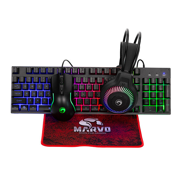 Tastatūra + pele Marvo LOOT 40 black (CM416 CZ/SK)