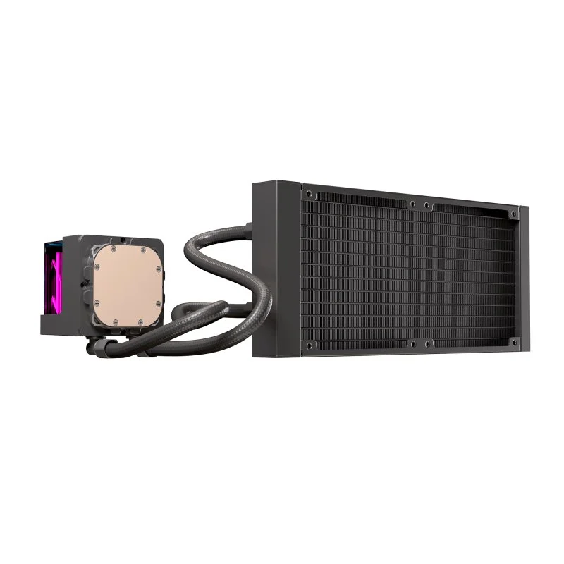 Procesoru dzesētājs Einarex Vertex RGB 240mm Black (EXWC-VX-1240R-B) - foto 5