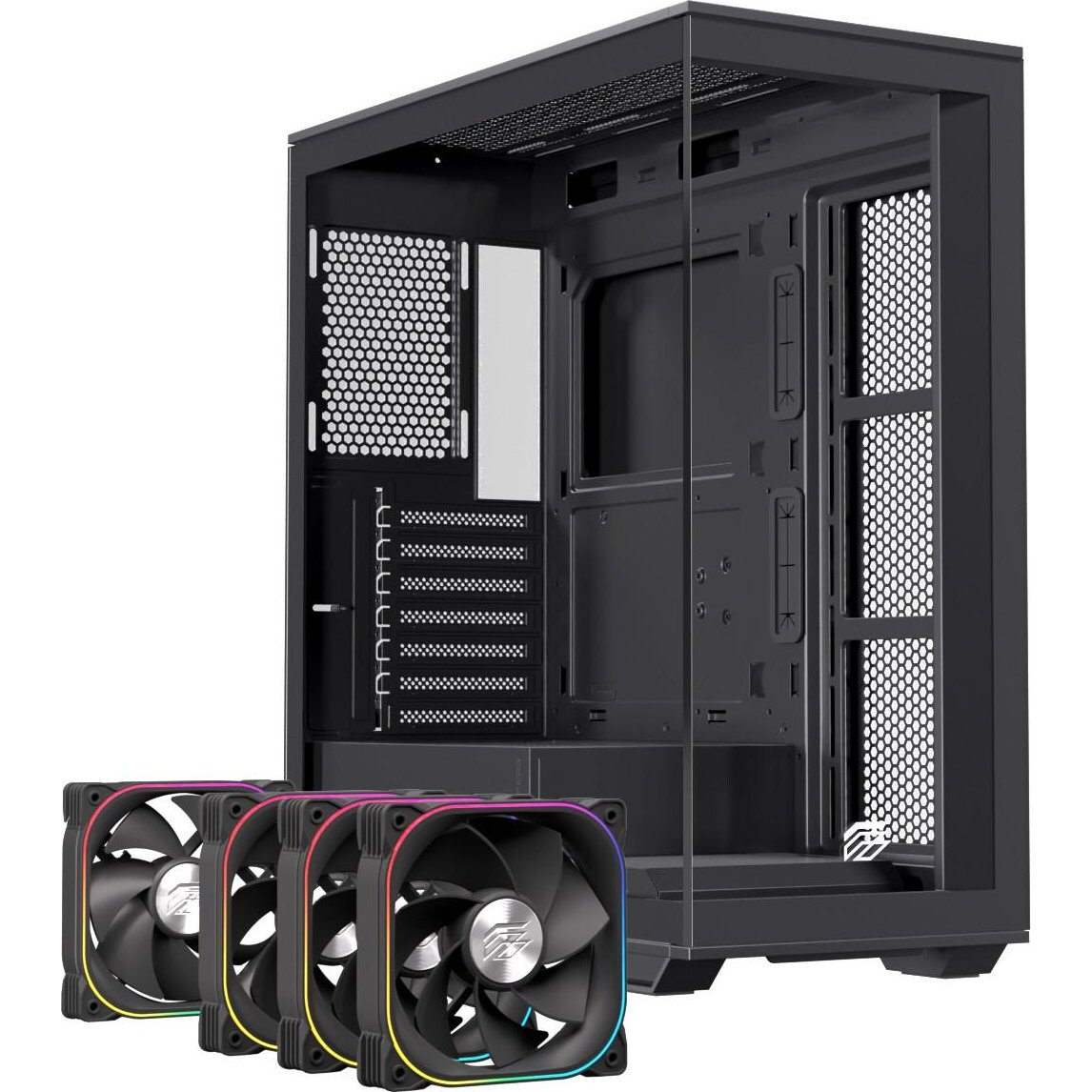 Datoru korpuss Einarex S700 Mid Tower Black (EXCS-PR-700R-B)