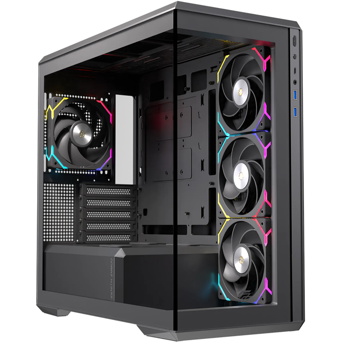 Datoru korpuss Einarex ZM800 Micro Tower Black (EXCS-ZM-800R-B)