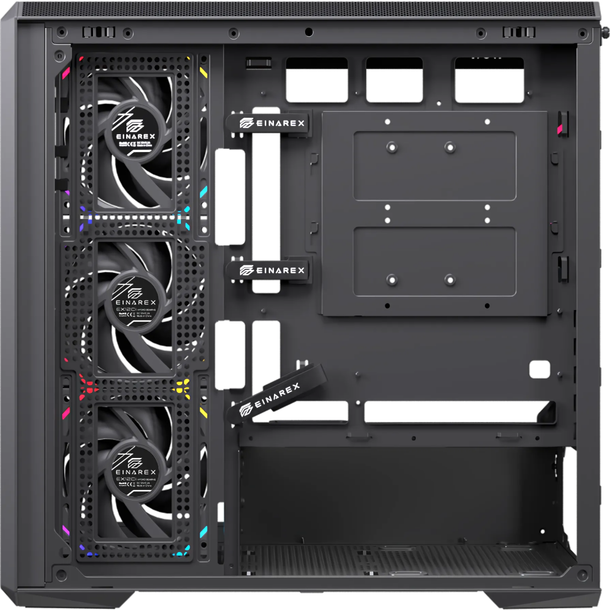 Datoru korpuss Einarex ZM800 Micro Tower Black (EXCS-ZM-800R-B) - foto 5