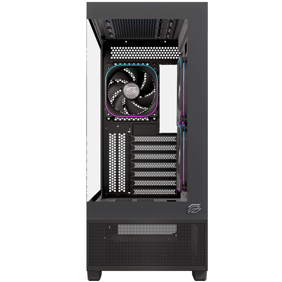 Datoru korpuss Einarex S501D Mid-Tower Black (EXCS-PR-51DR-B) - foto 2