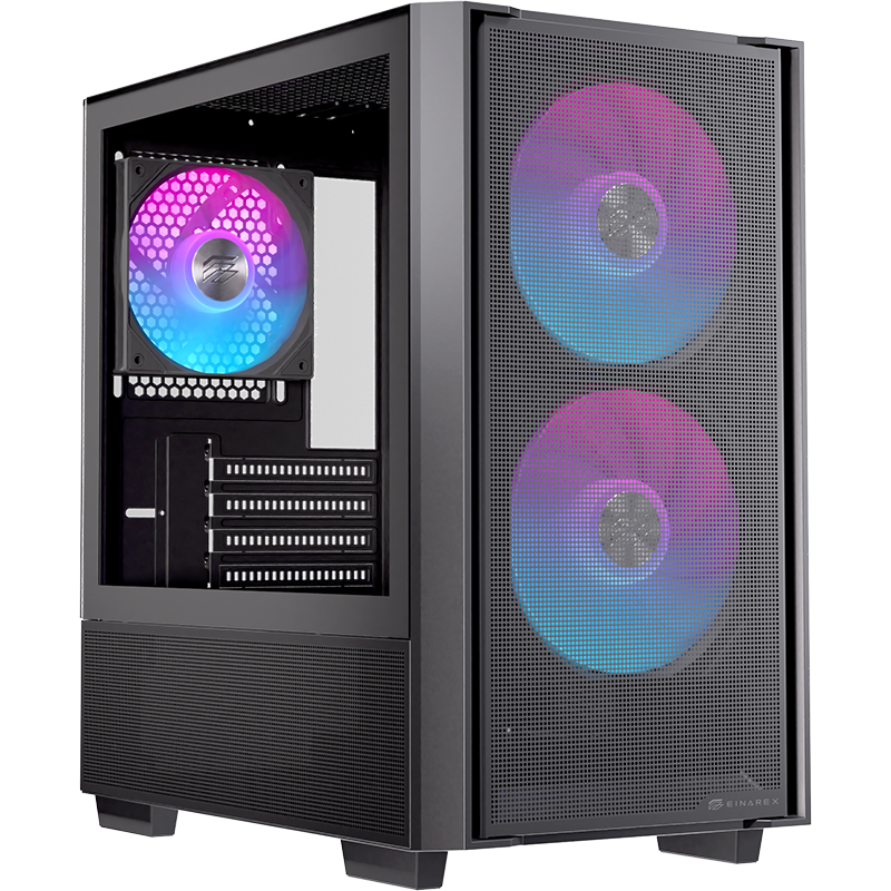 Datoru korpuss Einarex PM150 Micro-Tower Black (EXCS-PM-150R-B)