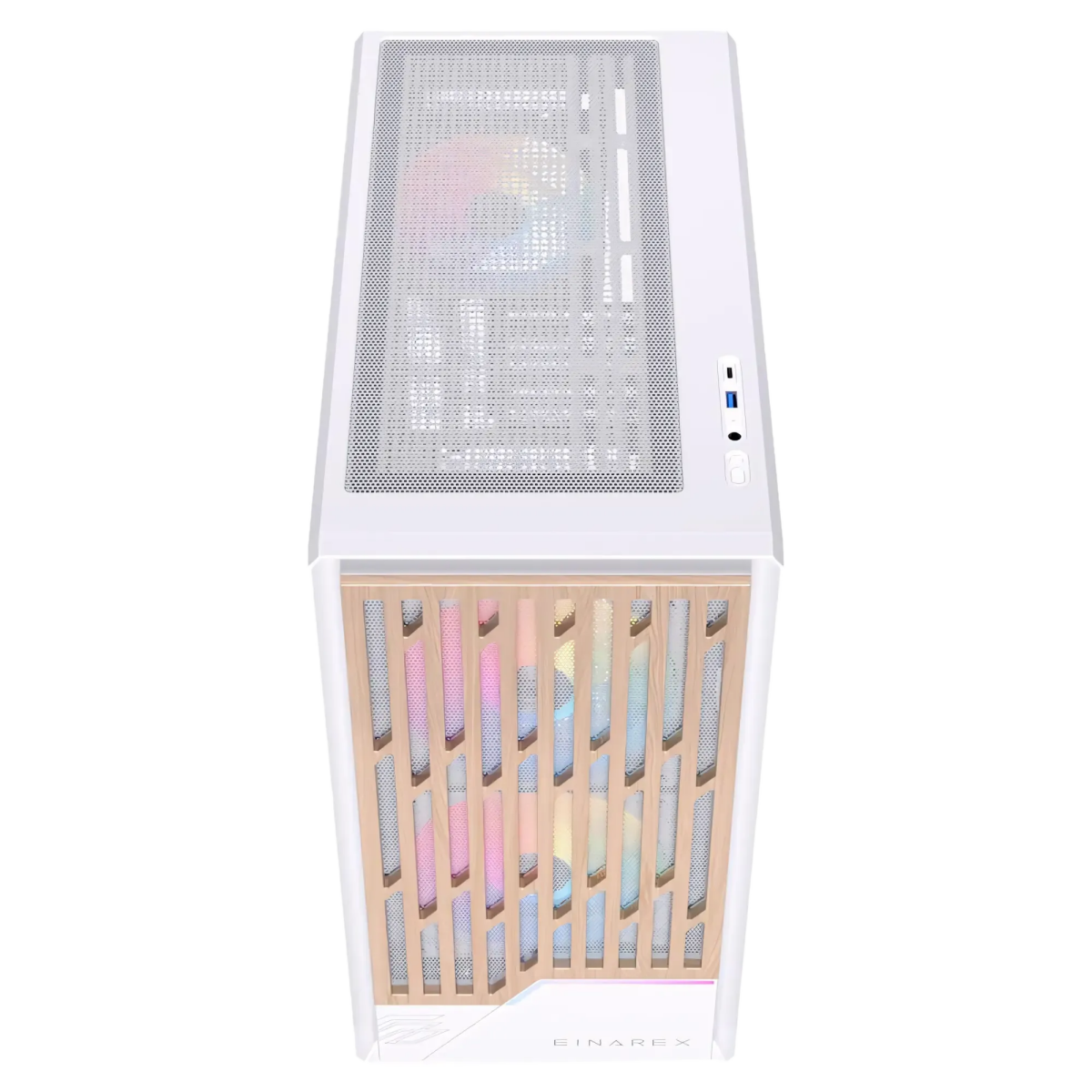 Datoru korpuss Einarex PM400 Micro Tower White (EXCS-PM-400R-W) - foto 3