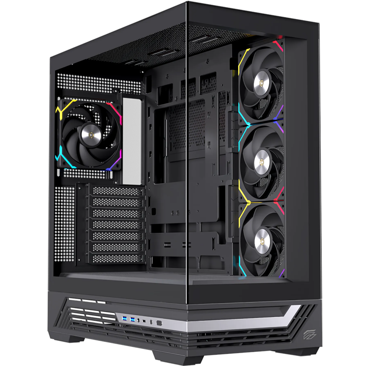 Datoru korpuss Einarex S800 Midi Tower Black (EXCS-PR-800R-B)
