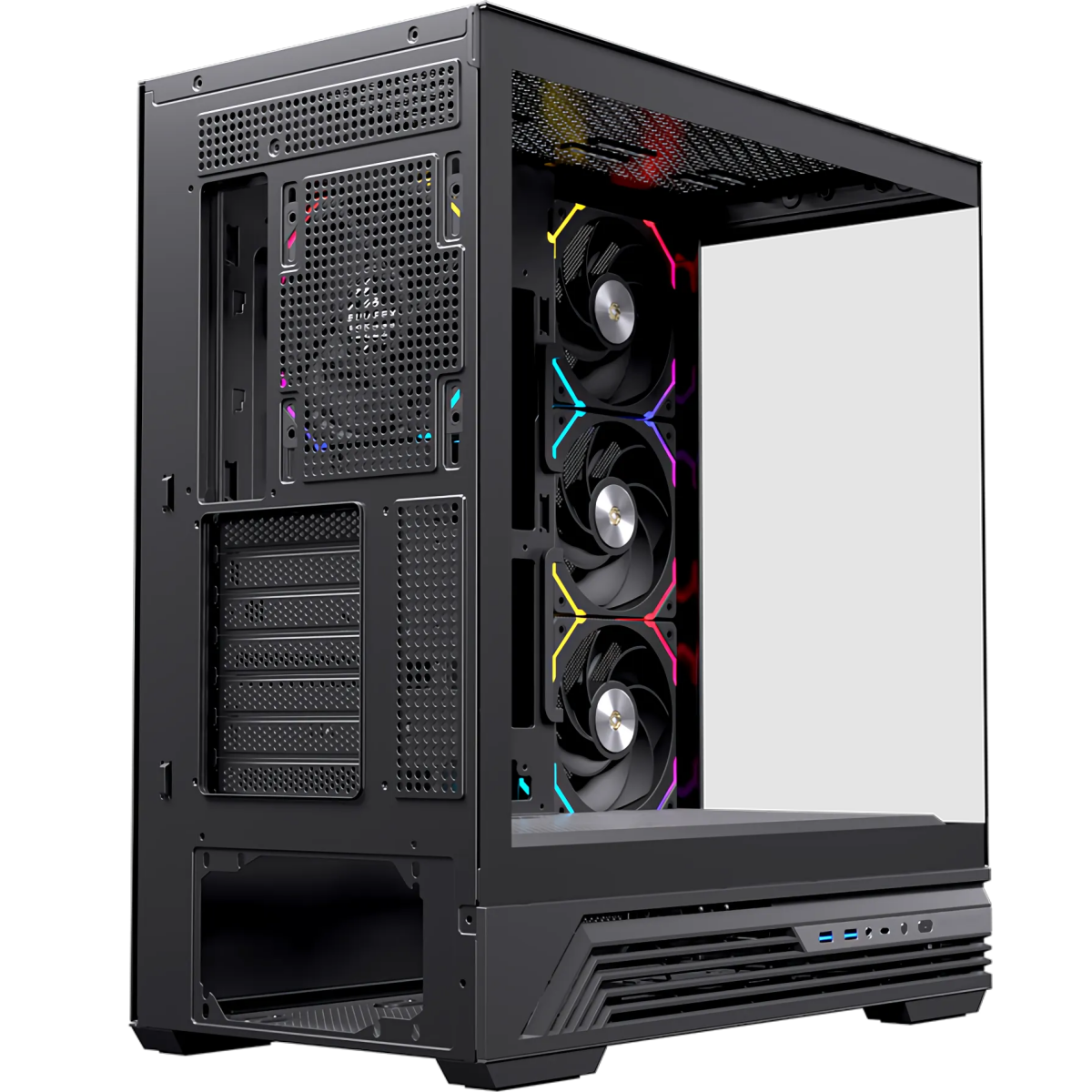 Datoru korpuss Einarex S800 Midi Tower Black (EXCS-PR-800R-B) - foto 4