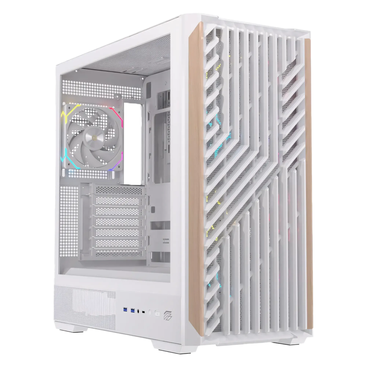 Datoru korpuss Einarex P800 Mid-Tower White (EXCS-PL-800R-W)