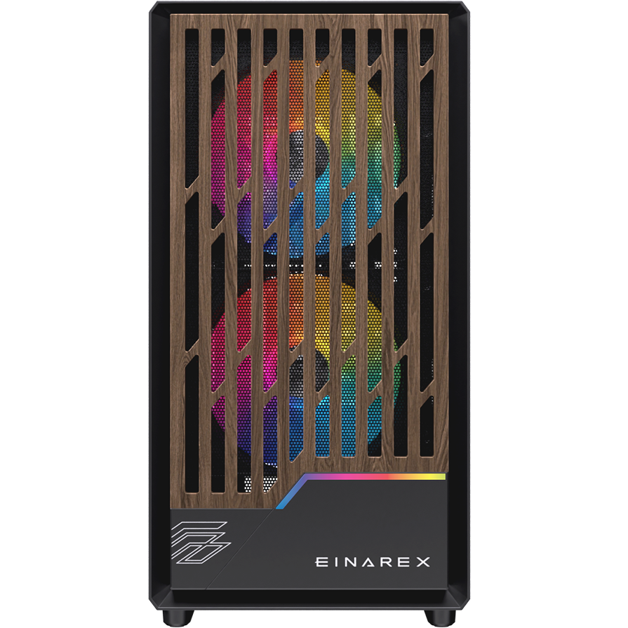 Datoru korpuss Einarex PM400 Midi Tower Black EXCS-PM-400R-B - foto 2