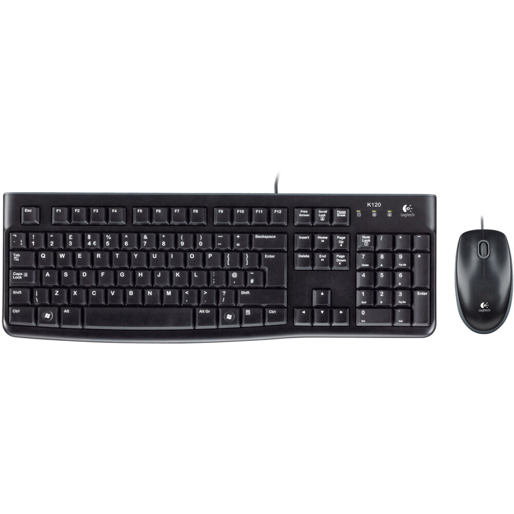 Tastatūra + pele Logitech MK120 Black (920-002539) - foto 2