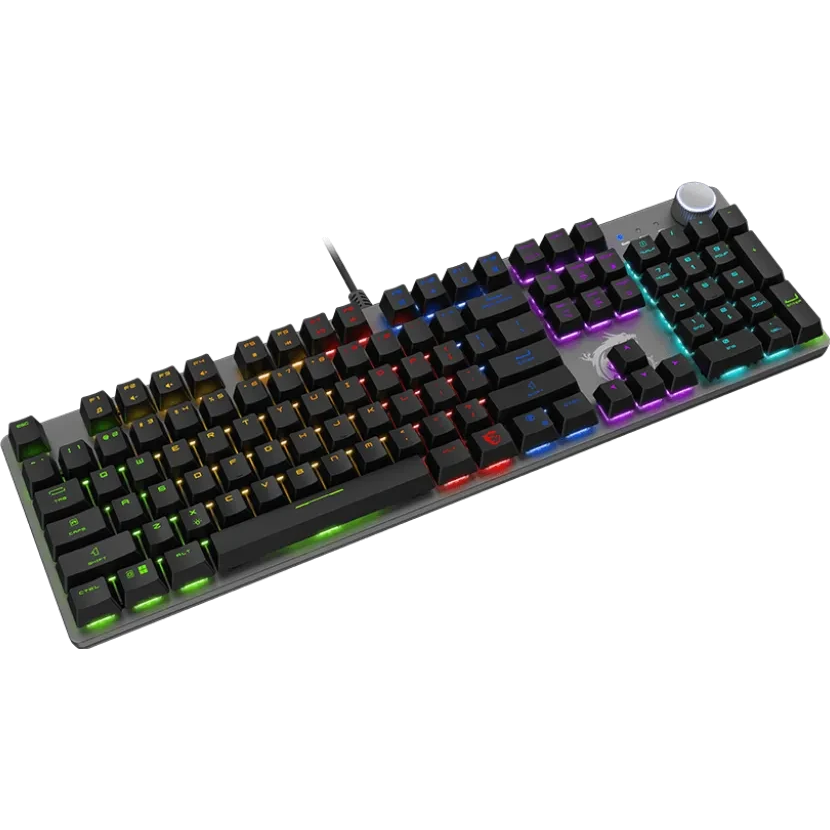 Tastatūra MSI Forge GK320 RGB Black - FORGE GK320 RED FR - foto 4