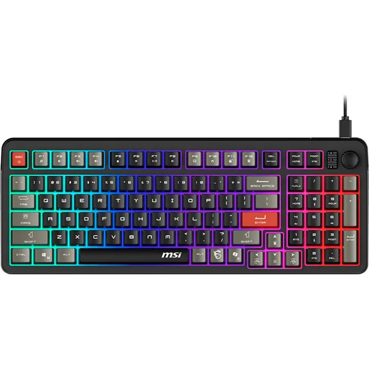 Tastatūra MSI Forge GK110 RGB Black (FORGE GK110 FR)