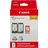 Kārtridžs Canon PG-545/CL-546 + 50x cyan/magenta/yellow/black (8287B006/8287B005/8287B008)