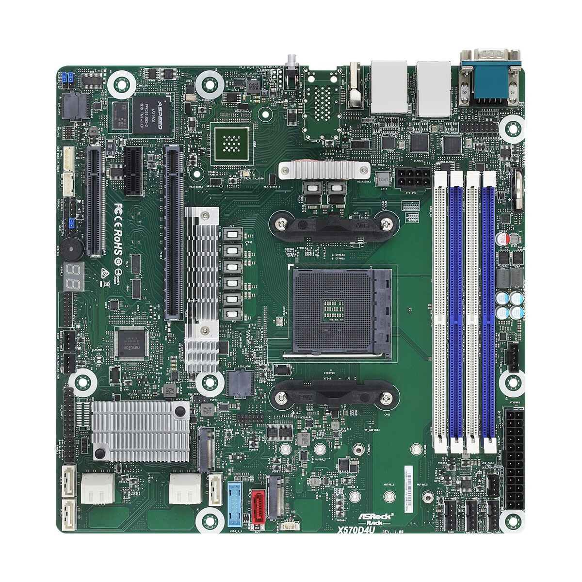 Carte mère serveur Asrock AMD X570 Socket AM4 mATX (X570D4U)