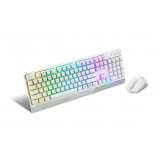 Tastatūra + pele MSI Vigor GK30 Combo RGB White (VIGOR GK30 COMBO WHITE FR)