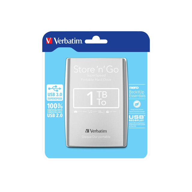 Cietais disks Verbatim Store 'n' Go Portable 1TB ( 53071) - foto 3