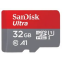 Atmiņas karte SANDISK microSDHC Ultra 32GB (SDSQUA4-032G-GN6MA)