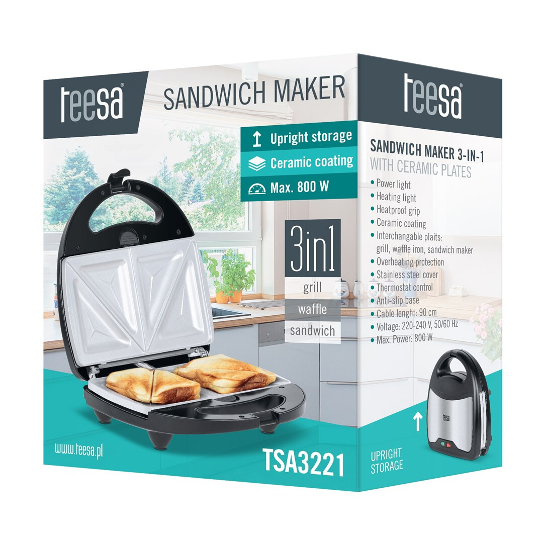 bread maker Teesa 3in1 Silver (TSA3221) - foto 3