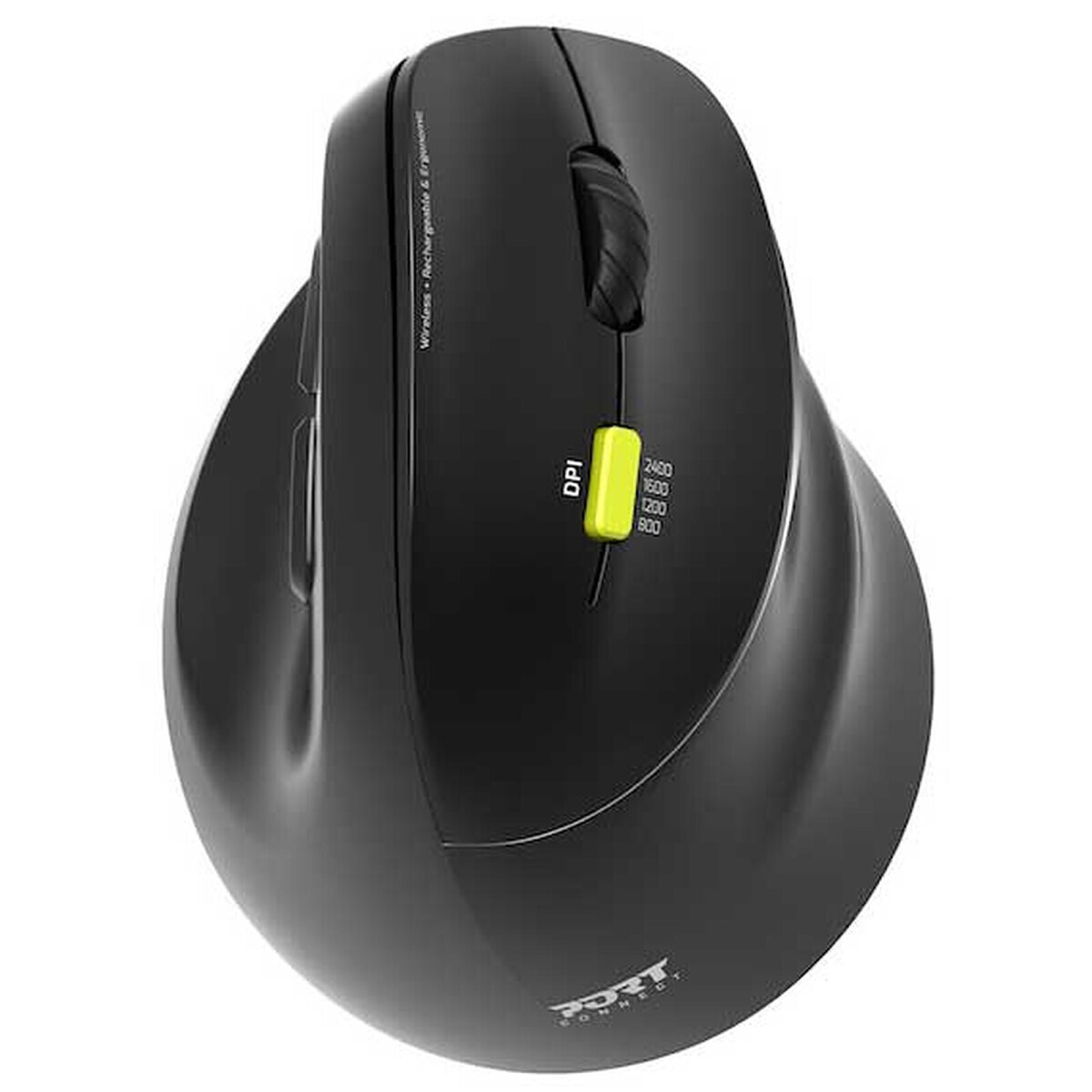 Pele PORTDESIGNS MOUSE ERGO RECHARG Black (910007)