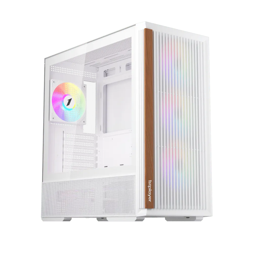 Datoru korpuss 1stPlayer WD7 ATX White (WD7-WH-4FA7-W-2FA7R-W)