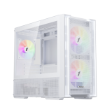 Datoru korpuss 1stPlayer AU6 ARGB Micro ATX White (AU6-WH-2FA7-14-W-2FA7R-W-1FA7-)