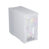 Datoru korpuss 1stPlayer AU6 ARGB Micro ATX White (AU6-WH-2FA7-14-W-2FA7R-W-1FA7-)