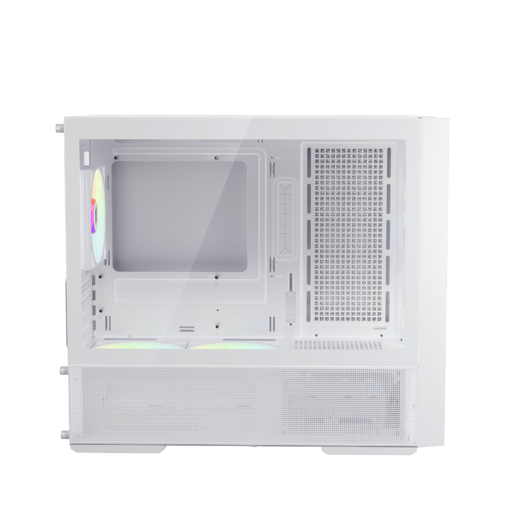 Datoru korpuss 1stPlayer AU6 ARGB Micro ATX White (AU6-WH-2FA7-14-W-2FA7R-W-1FA7-) - foto 4