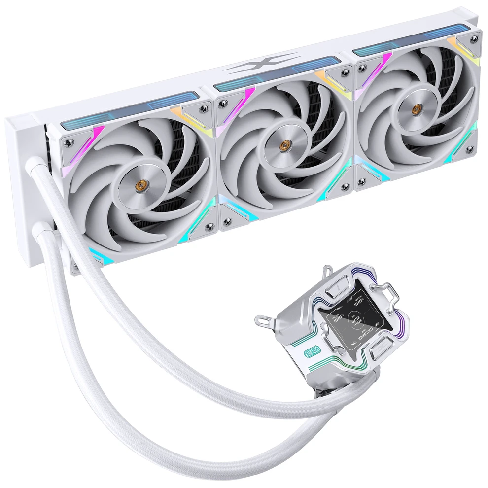 Procesoru dzesētājs 1stPlayer X-360 ARGB 360mm White - foto 2