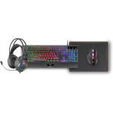 Tastatūra + pele Mars Gaming MCP-124 Pro Black (MCP124PROFR)