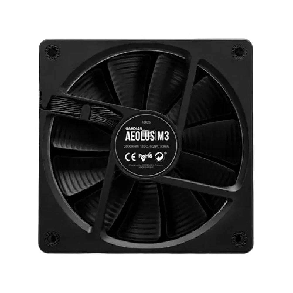 Korpusa dzesētājs Gamdias Aeolus M3 RGB Black (AEOLUS M3-1201) - foto 2