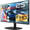 Monitors ASRock Gaming CL25FF Full HD Black (90LXA080-A0E0A0N) - foto 2