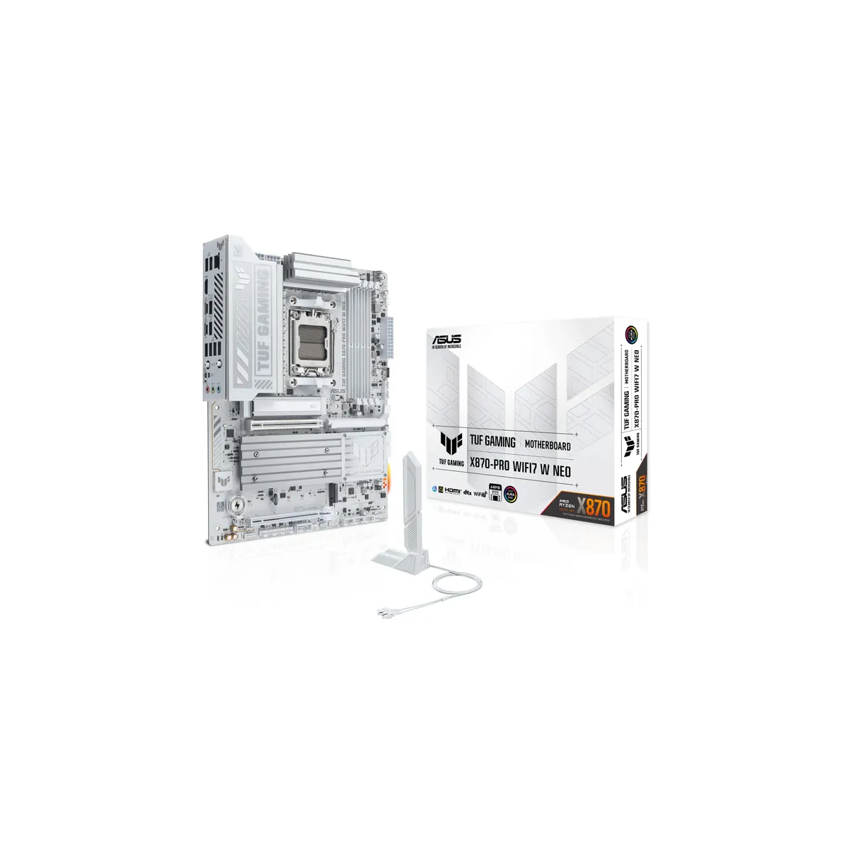Carte mère ASUS X870 TUF GAMING X870-PRO WIFI7 W NEO White (90MB1NY0-M0EAY0)