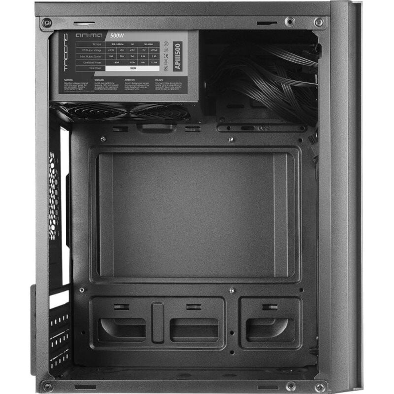 Datoru korpuss Anima AC6 Micro ATX Black - foto 3
