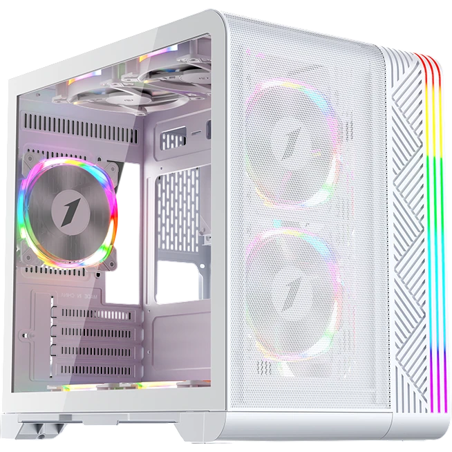 Boitiers PC 1stPlayer VT5 Micro ATX RGB White (VT5-WH-3F7-W)