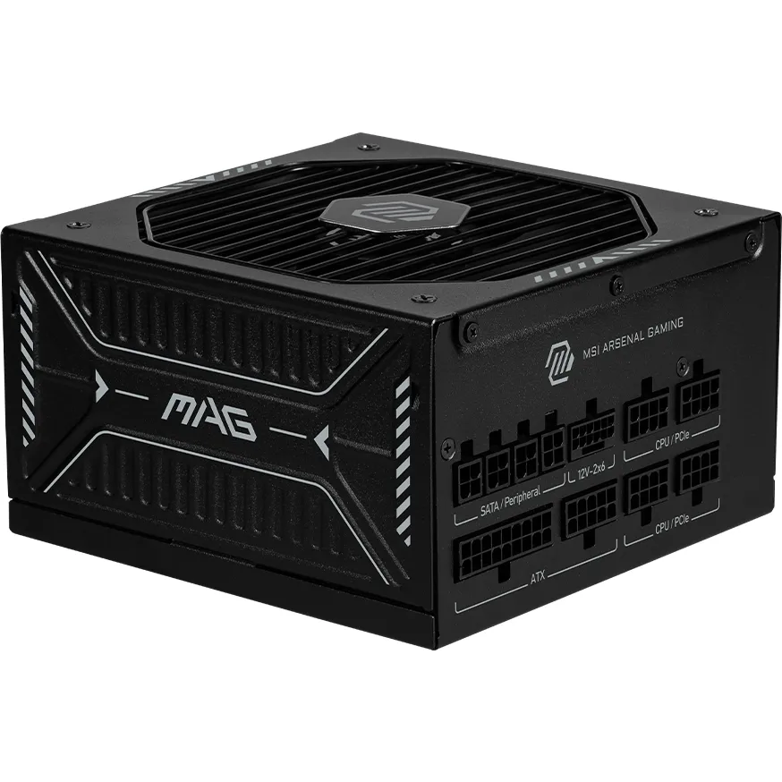 Barošanas bloks MSI Mag A850GLS PCIe5 850W Black (4711377297783) - foto 2