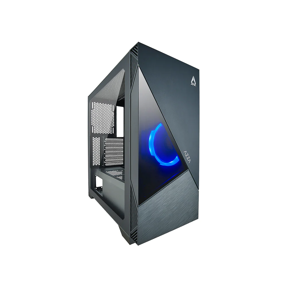 Datoru korpuss Azza Eclipse RGB Black (CSAZ-440)