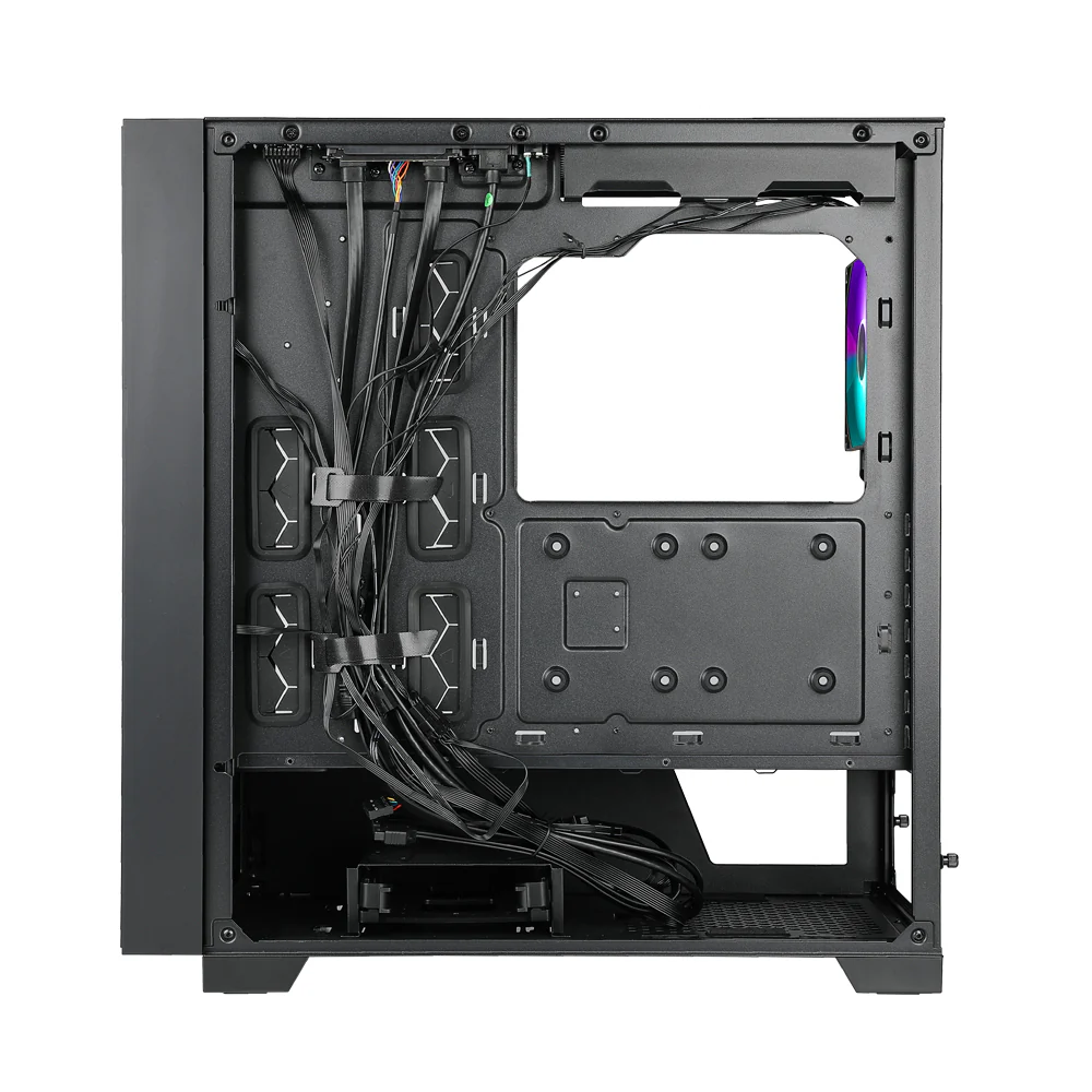 Datoru korpuss Azza Neo RGB Black (CSAZ-500) - foto 5