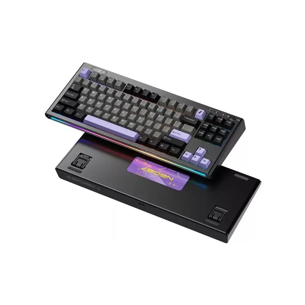 Tastatūra 1stPlayer Neo87 RGB Black/purple (NEO87-MV-TLD-FRA) - foto 2