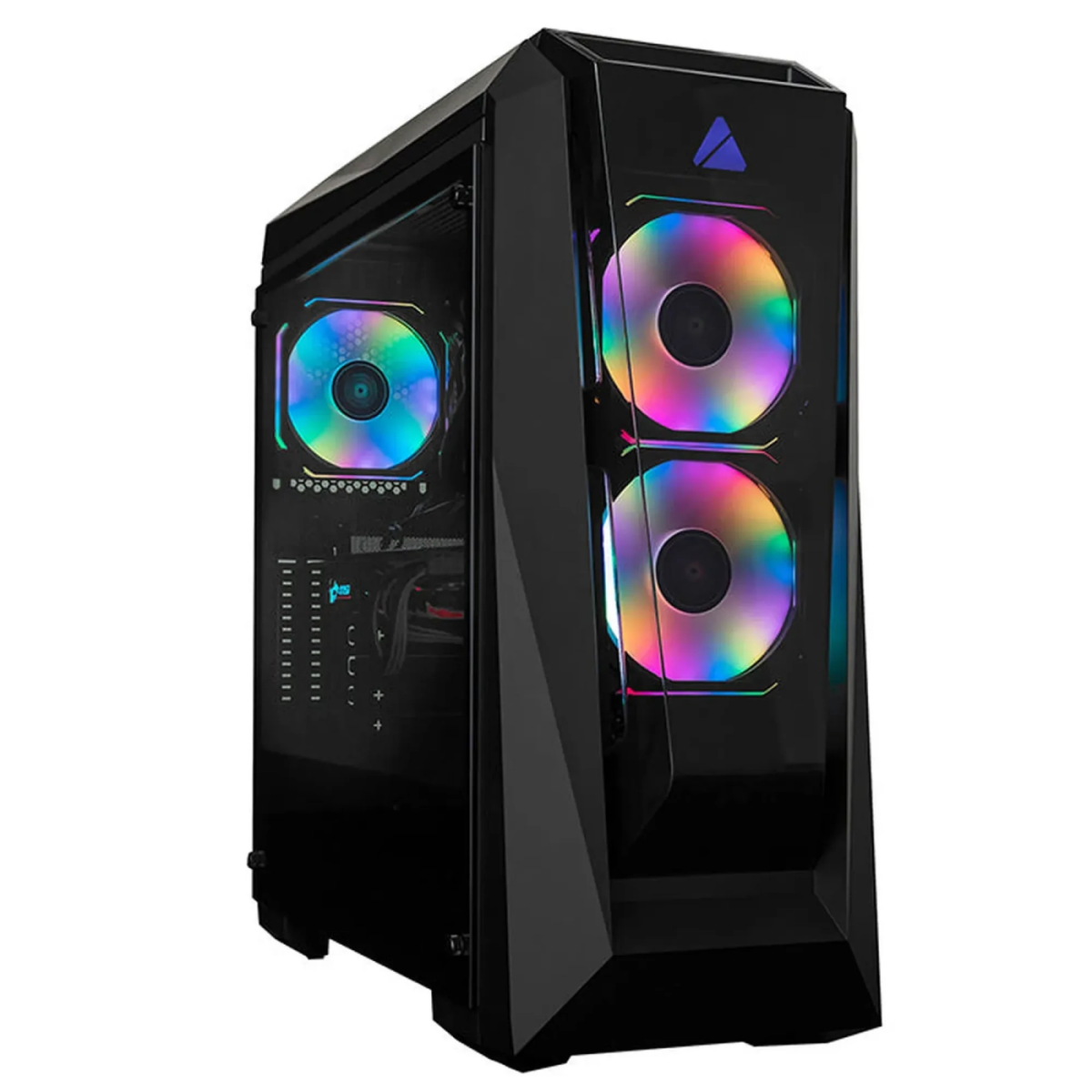Datoru korpuss Azza Chroma B RGB Black (CSAZ-410B)