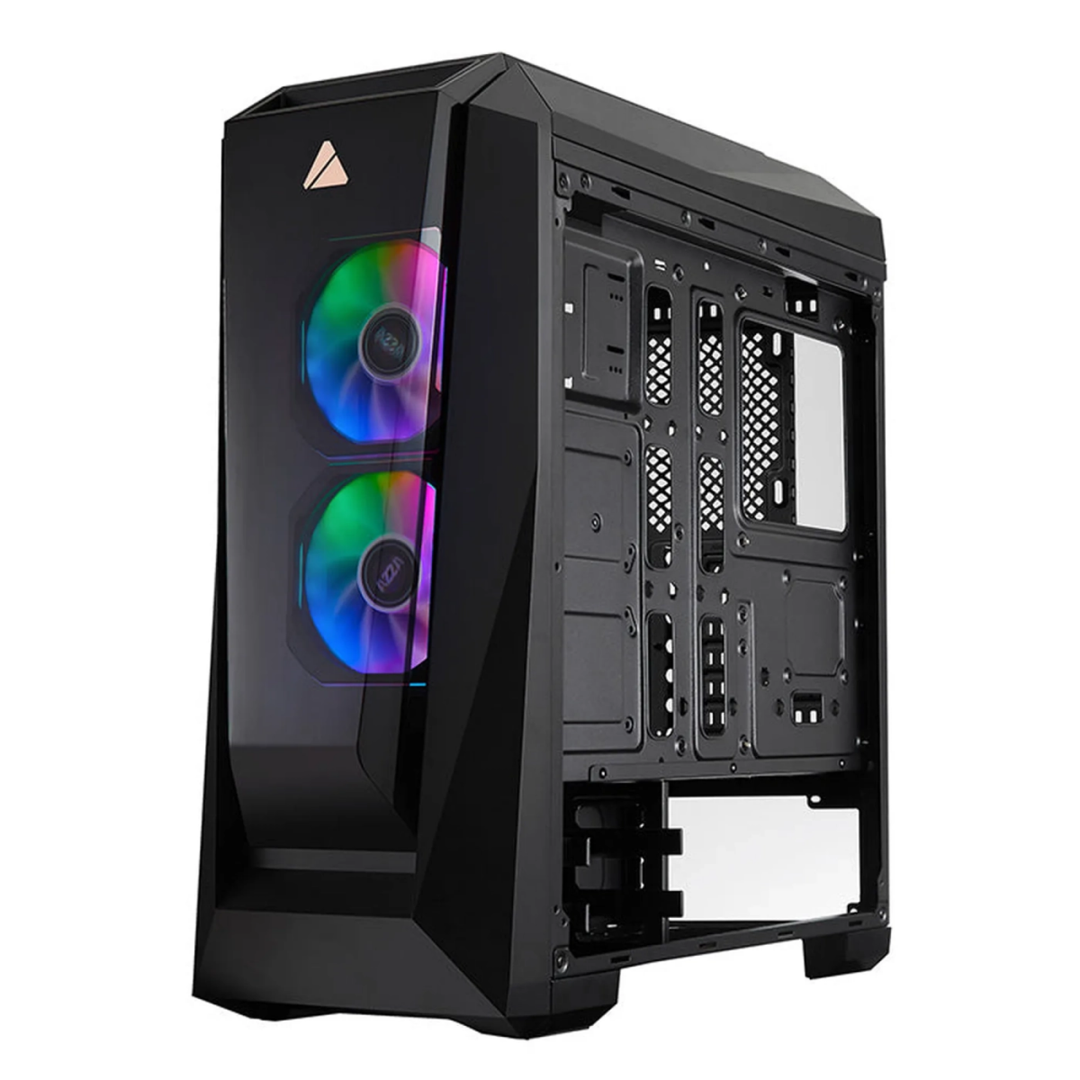 Datoru korpuss Azza Chroma B RGB Black (CSAZ-410B) - foto 3