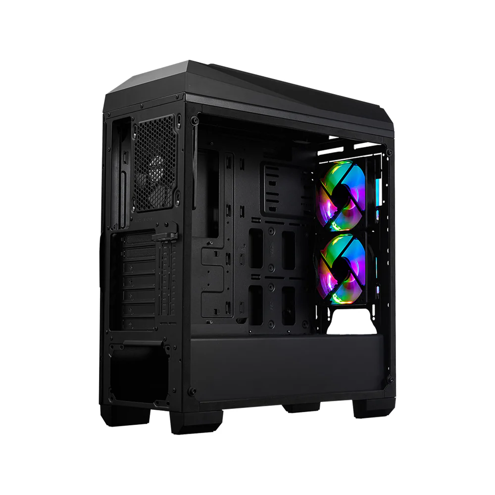 Datoru korpuss Azza Chroma A RGB Black (CSAZ-410A) - foto 3