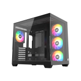 Datoru korpuss XYZ Tesseract X RGB Black (X-CS-TESSERACTX-B)