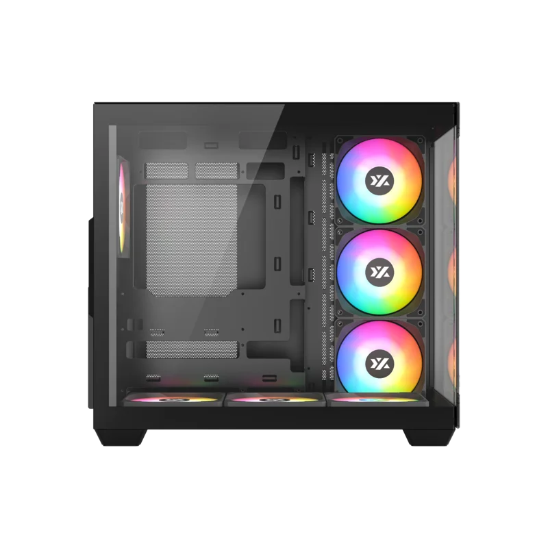 Datoru korpuss XYZ Tesseract X RGB Black (X-CS-TESSERACTX-B) - foto 2