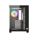 Datoru korpuss XYZ Tesseract X RGB Black (X-CS-TESSERACTX-B)