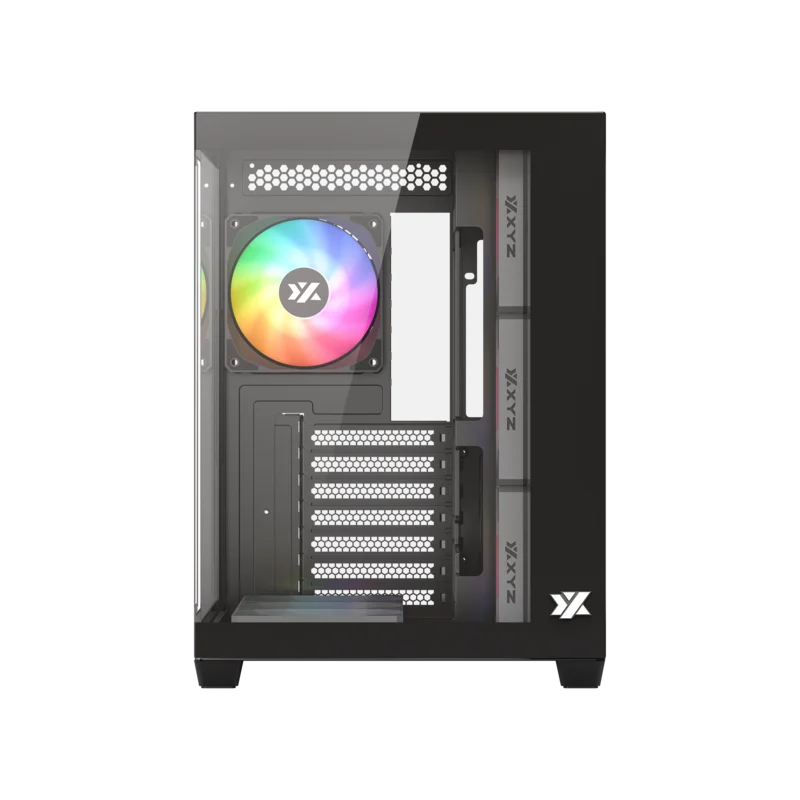 Datoru korpuss XYZ Tesseract X RGB Black (X-CS-TESSERACTX-B) - foto 3